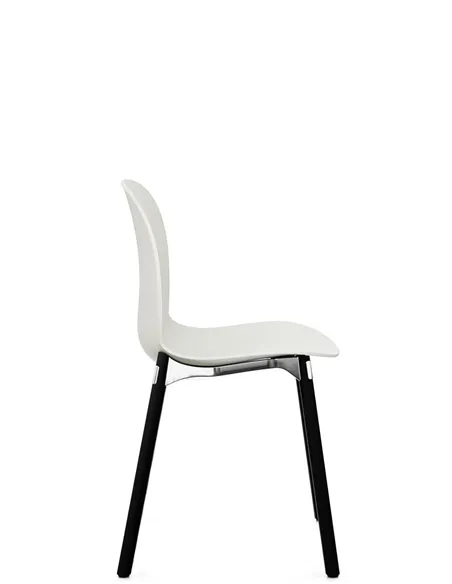Крісло PROFIM NOOR WOODEN LEGS 6080 VANILLA, DARK ASH