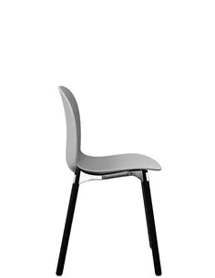 Крісло PROFIM NOOR WOODEN LEGS 6080 MISTY GREY, DARK ASH 2