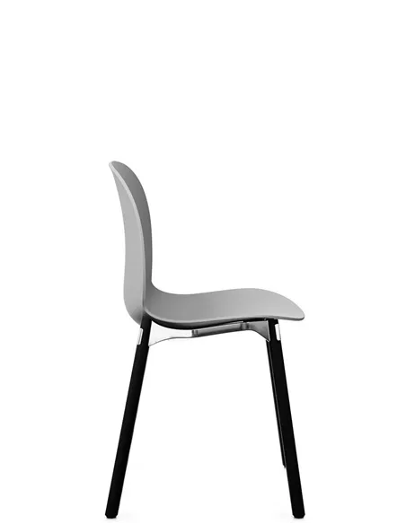 Крісло PROFIM NOOR WOODEN LEGS 6080 MISTY GREY, DARK ASH