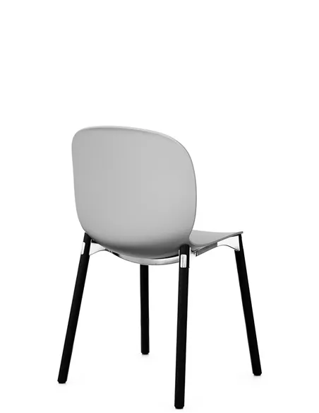 Крісло PROFIM NOOR WOODEN LEGS 6080 MISTY GREY, DARK ASH