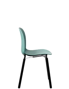 Крісло PROFIM NOOR WOODEN LEGS 6080 SEA GREEN, DARK ASH 2