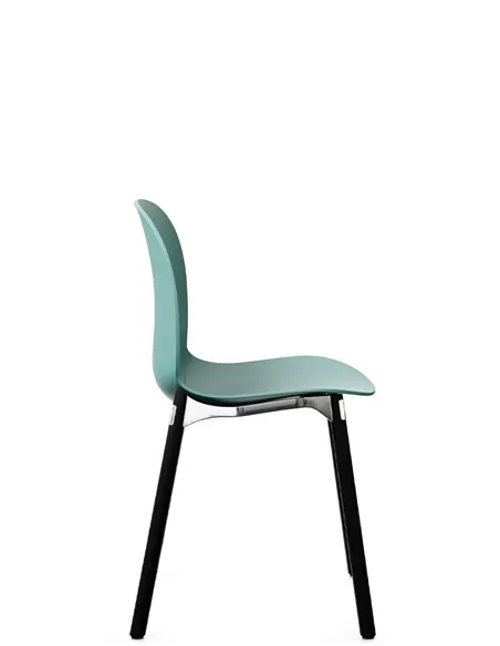 Крісло PROFIM NOOR WOODEN LEGS 6080 SEA GREEN, DARK ASH