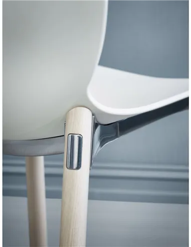 Крісло PROFIM NOOR WOODEN LEGS 6080 SEA GREEN, DARK ASH