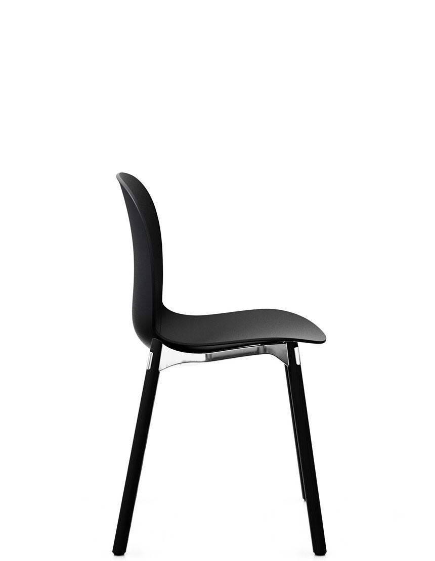 Крісло PROFIM NOOR WOODEN LEGS 6080 GRAPHITE, DARK ASH 2