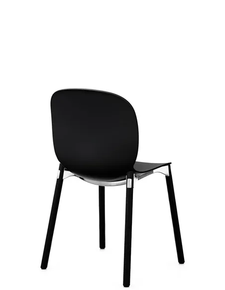 Кресло PROFIM NOOR WOODEN LEGS 6080 GRAPHITE, DARK ASH