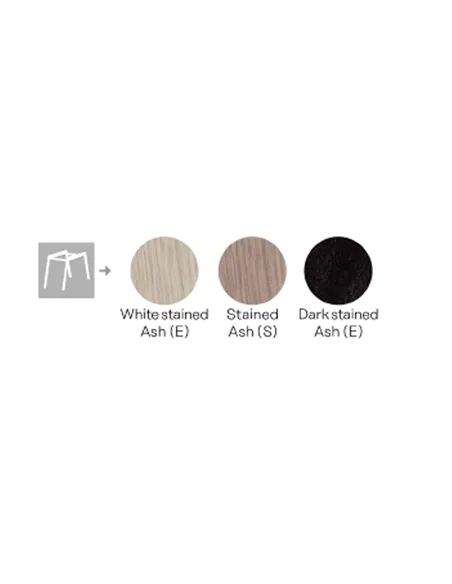 Кресло PROFIM NOOR WOODEN LEGS 6080 GRAPHITE, DARK ASH