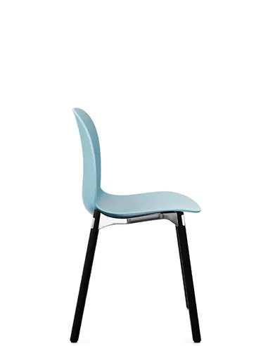 Крісло PROFIM NOOR WOODEN LEGS 6080 SKY, DARK ASH
