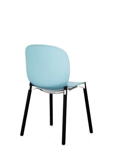 Крісло PROFIM NOOR WOODEN LEGS 6080 SKY, DARK ASH