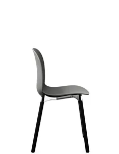 Крісло PROFIM NOOR WOODEN LEGS 6080 GLAY, DARK ASH 2