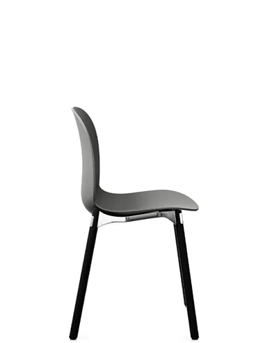 Крісло PROFIM NOOR WOODEN LEGS 6080 GLAY, DARK ASH