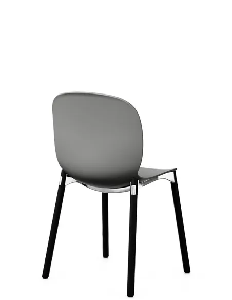 Крісло PROFIM NOOR WOODEN LEGS 6080 GLAY, DARK ASH