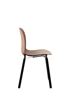 Крісло PROFIM NOOR WOODEN LEGS 6080 CORAL, DARK ASH 2