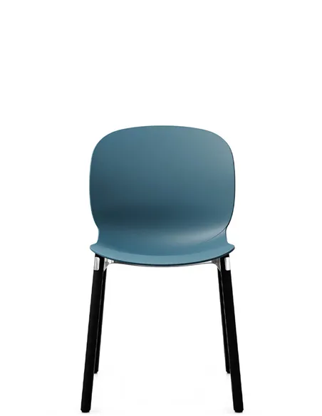Крісло PROFIM NOOR WOODEN LEGS 6080 TEAL BLUE, DARK ASH