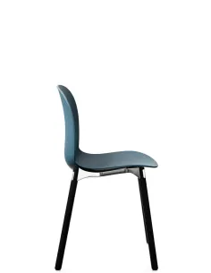 Крісло PROFIM NOOR WOODEN LEGS 6080 TEAL BLUE, DARK ASH 2