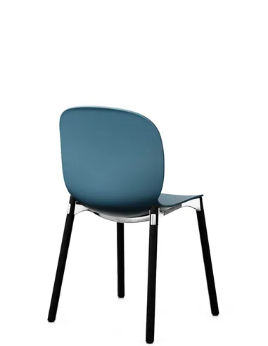 Крісло PROFIM NOOR WOODEN LEGS 6080 TEAL BLUE, DARK ASH